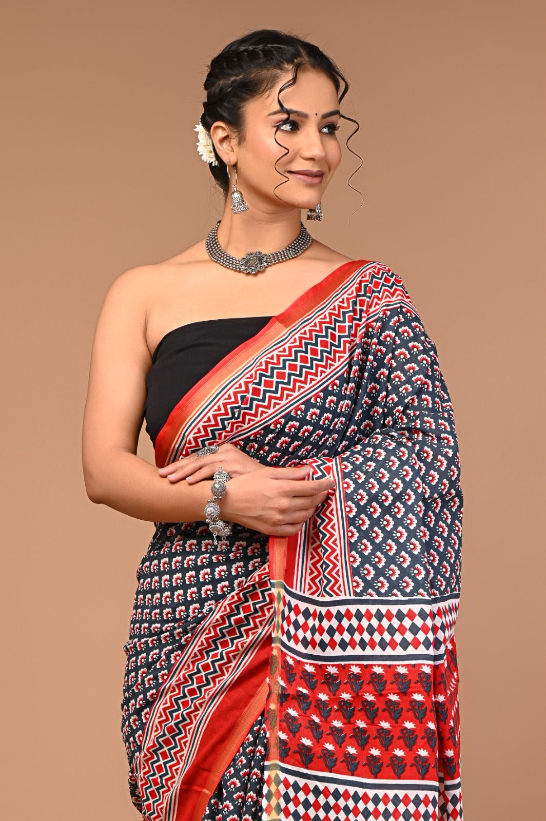 PREMIKA cotton zari mulmul saree