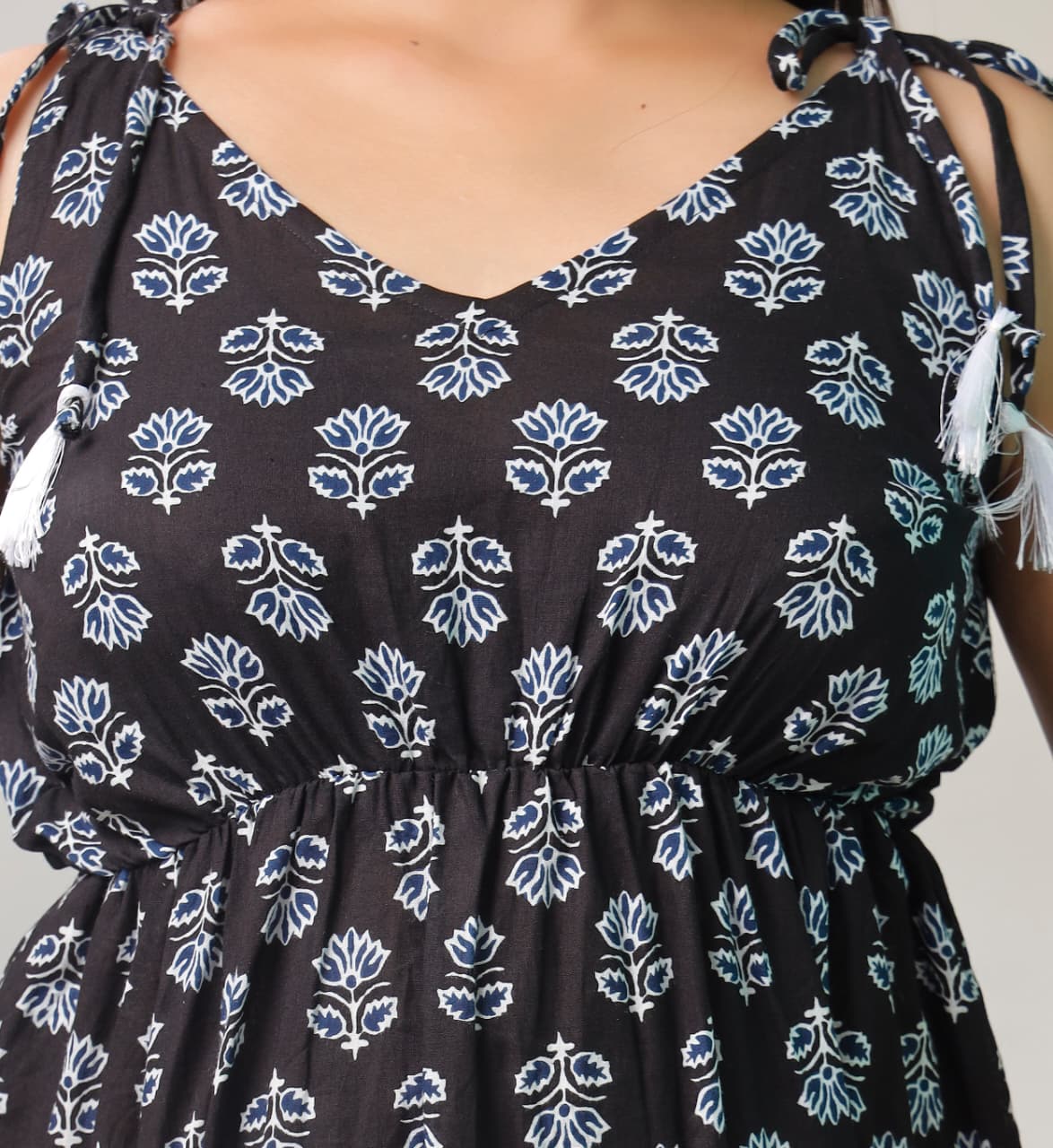 NOORIJA cotton black top