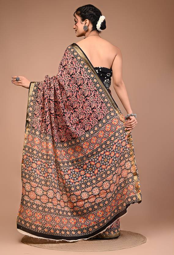 ZARIKA Cotton maheshwari border saree