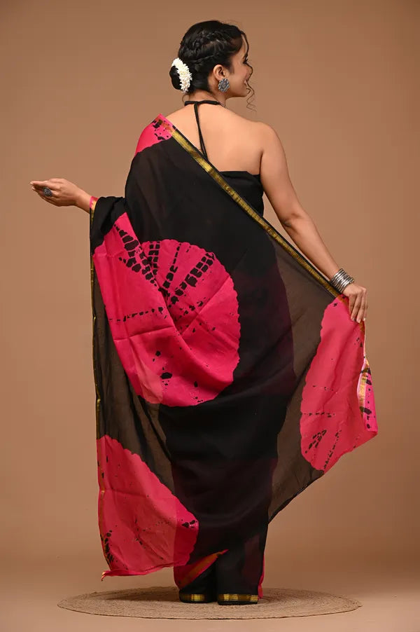 GULNAR cotton zari mulmul saree