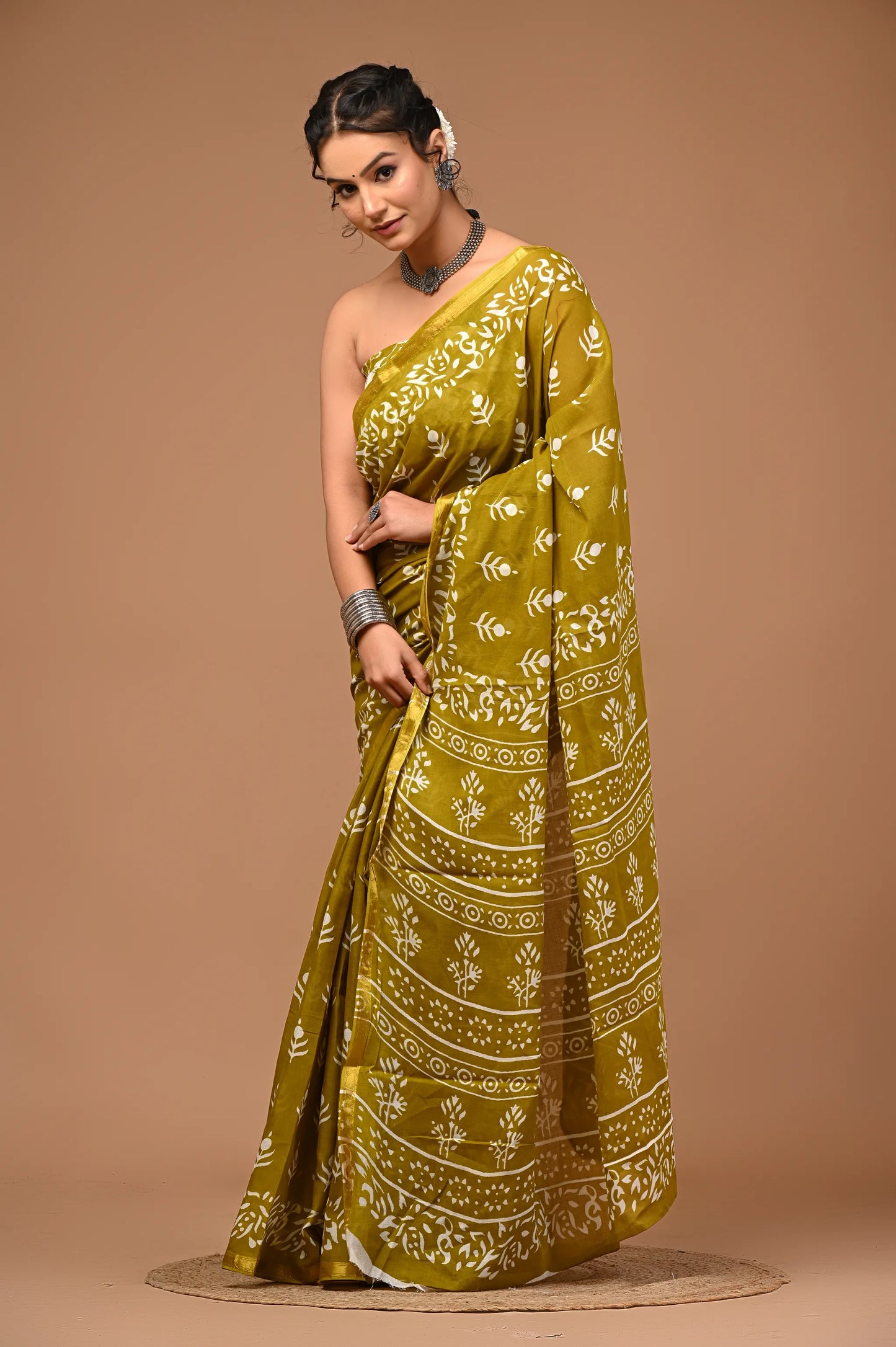 SAMAYRA cotton zari mulmul saree