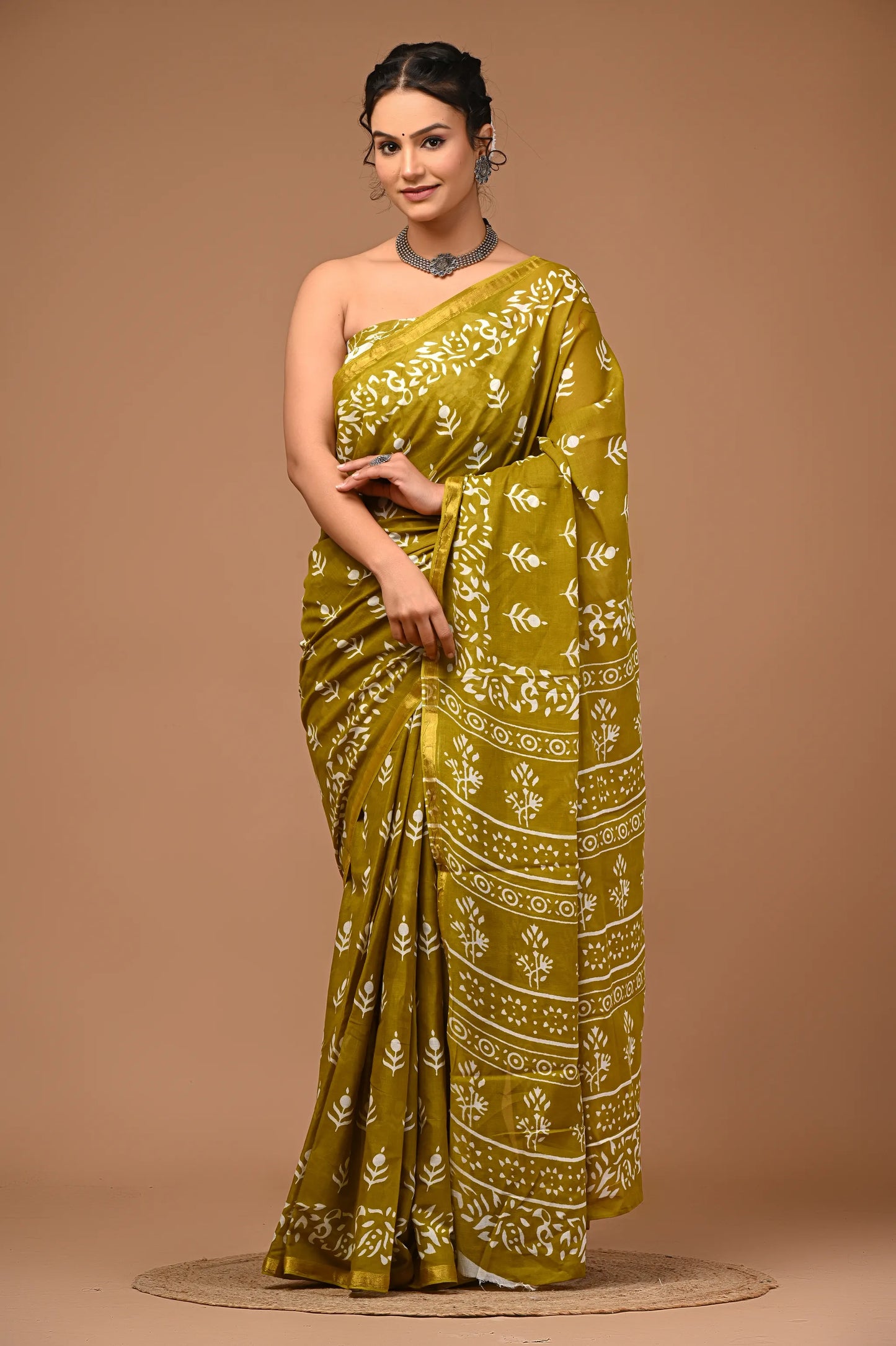 SAMAYRA cotton zari mulmul saree