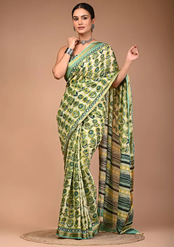 SONALI cotton maheshwari border mulmul saree