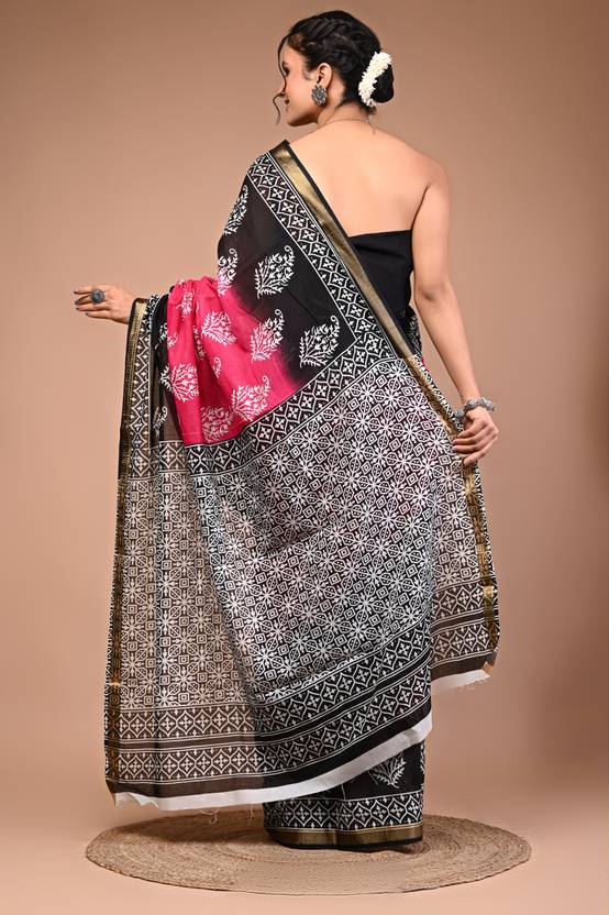 TARESHWARI cotton maheshwari border saree