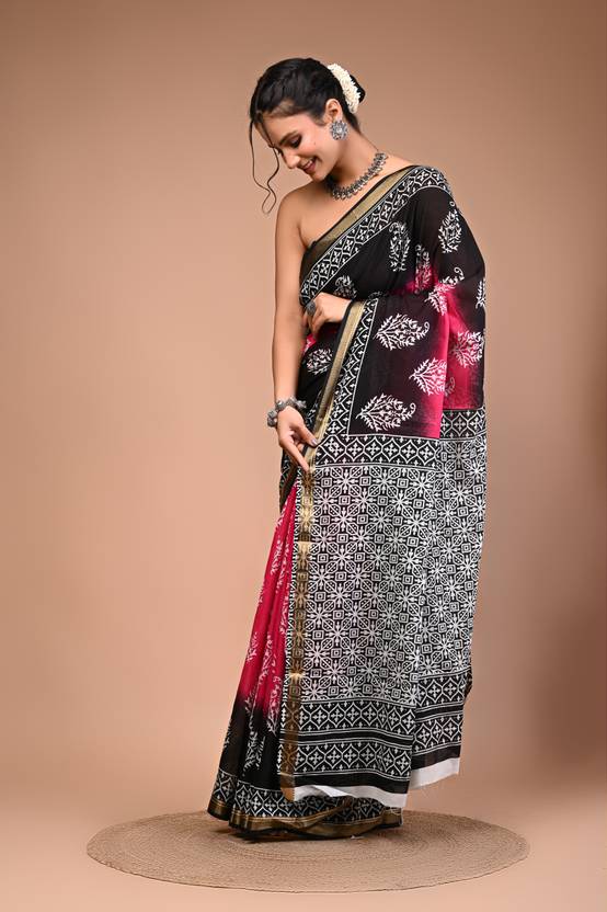 TARESHWARI cotton maheshwari border saree