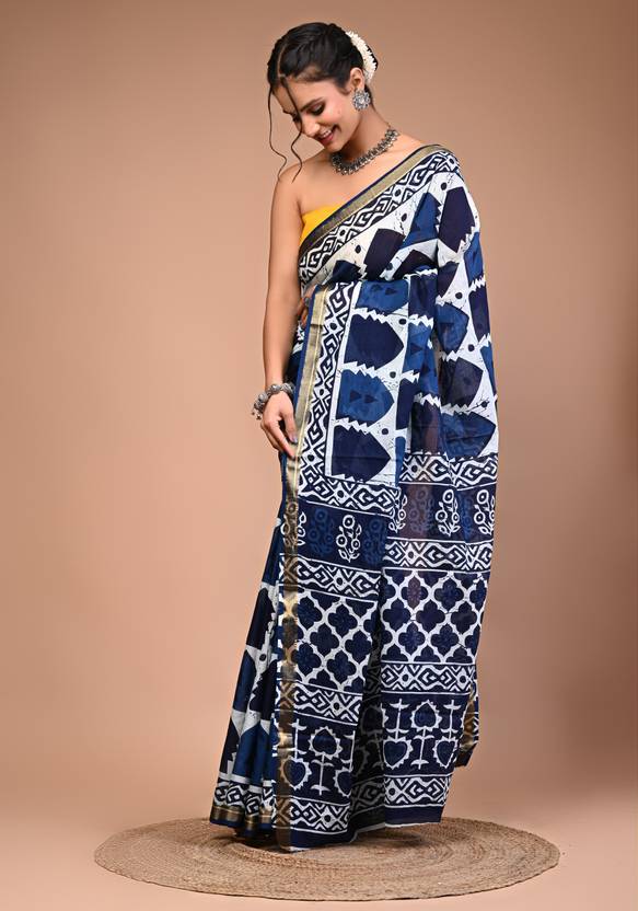 NISHIKA cotton maheshwari border saree