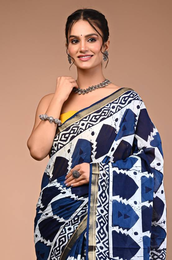 NISHIKA cotton maheshwari border saree