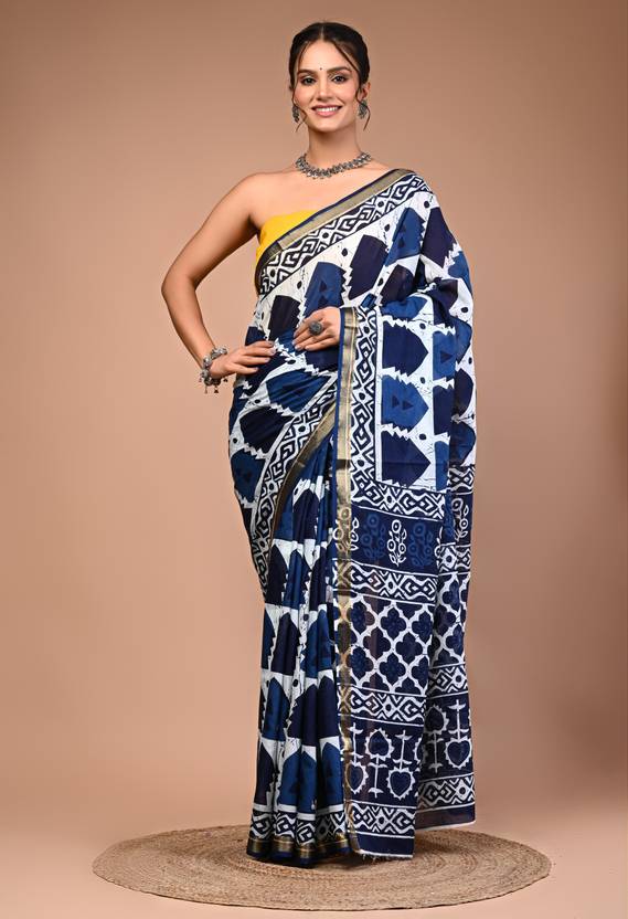 NISHIKA cotton maheshwari border saree