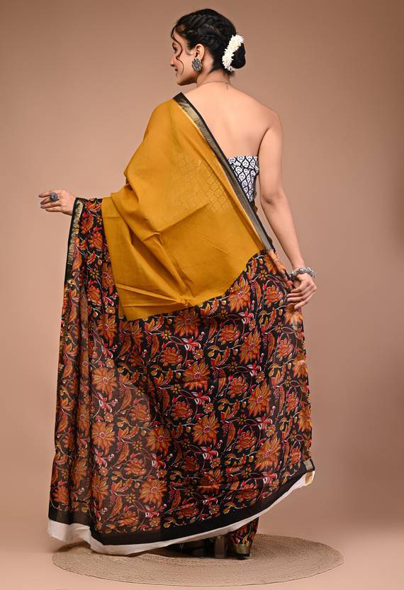 RANNI COTTON mahashwari border saree