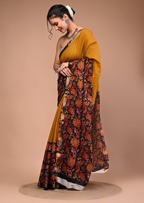 RANNI COTTON mahashwari border saree