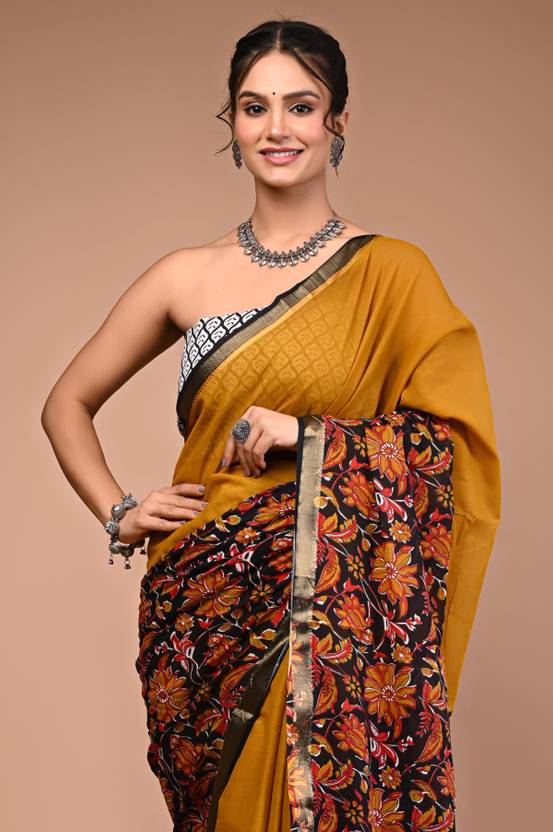 RANNI COTTON mahashwari border saree