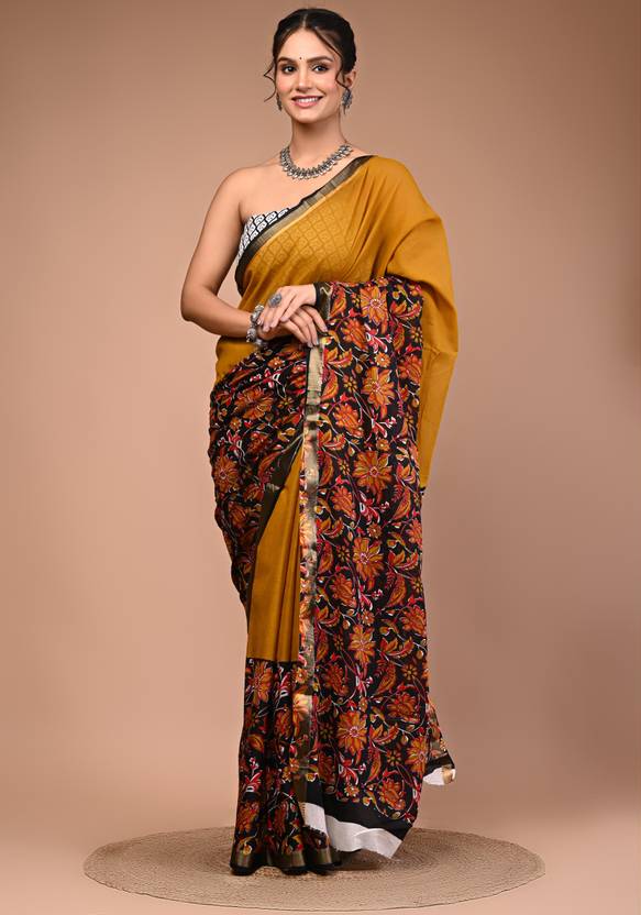 RANNI COTTON mahashwari border saree