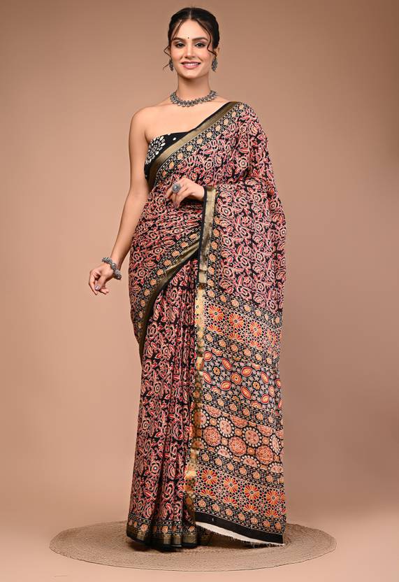 ZARIKA Cotton maheshwari border saree